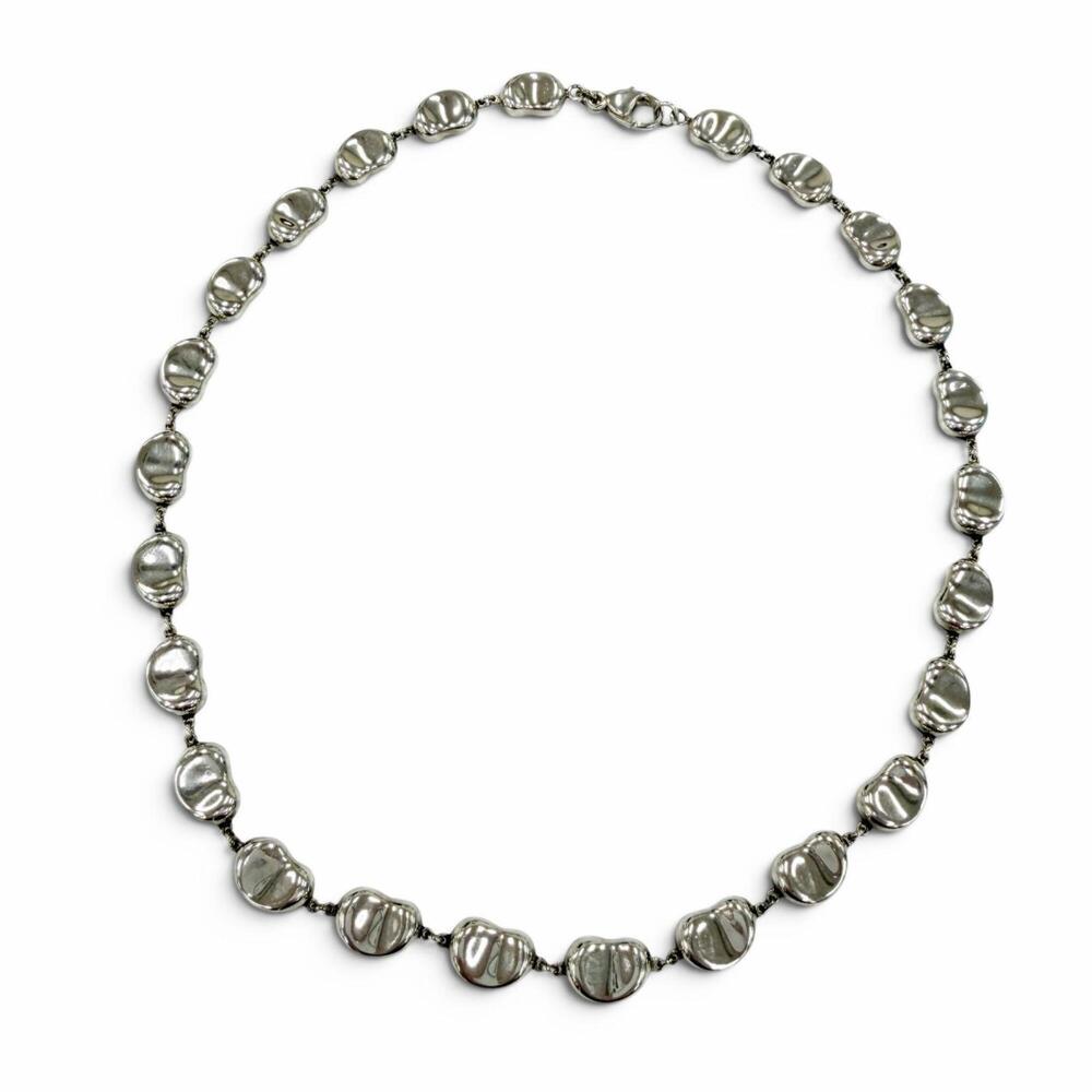 TIFFANY Silver Bean Necklace